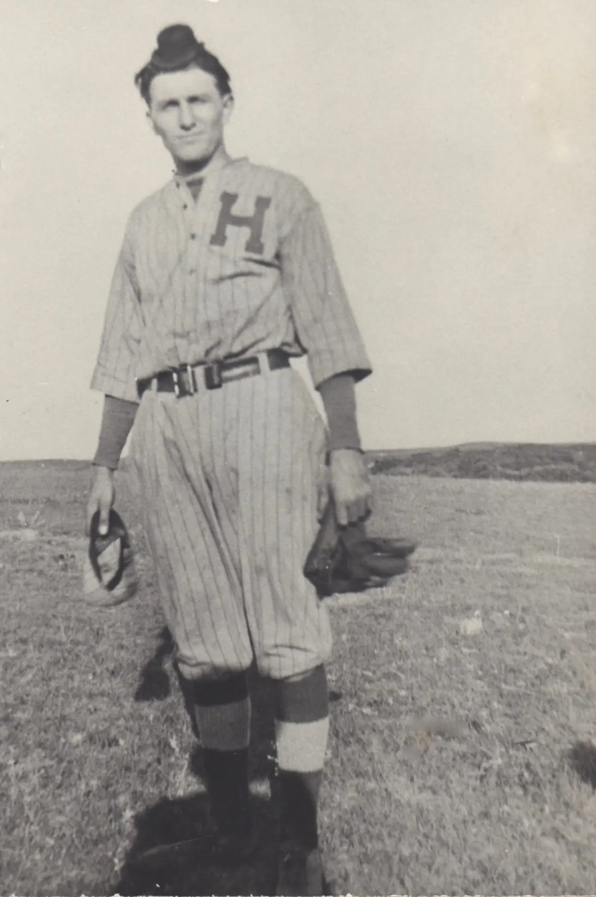 H.H. Fisher in his baseball uniform